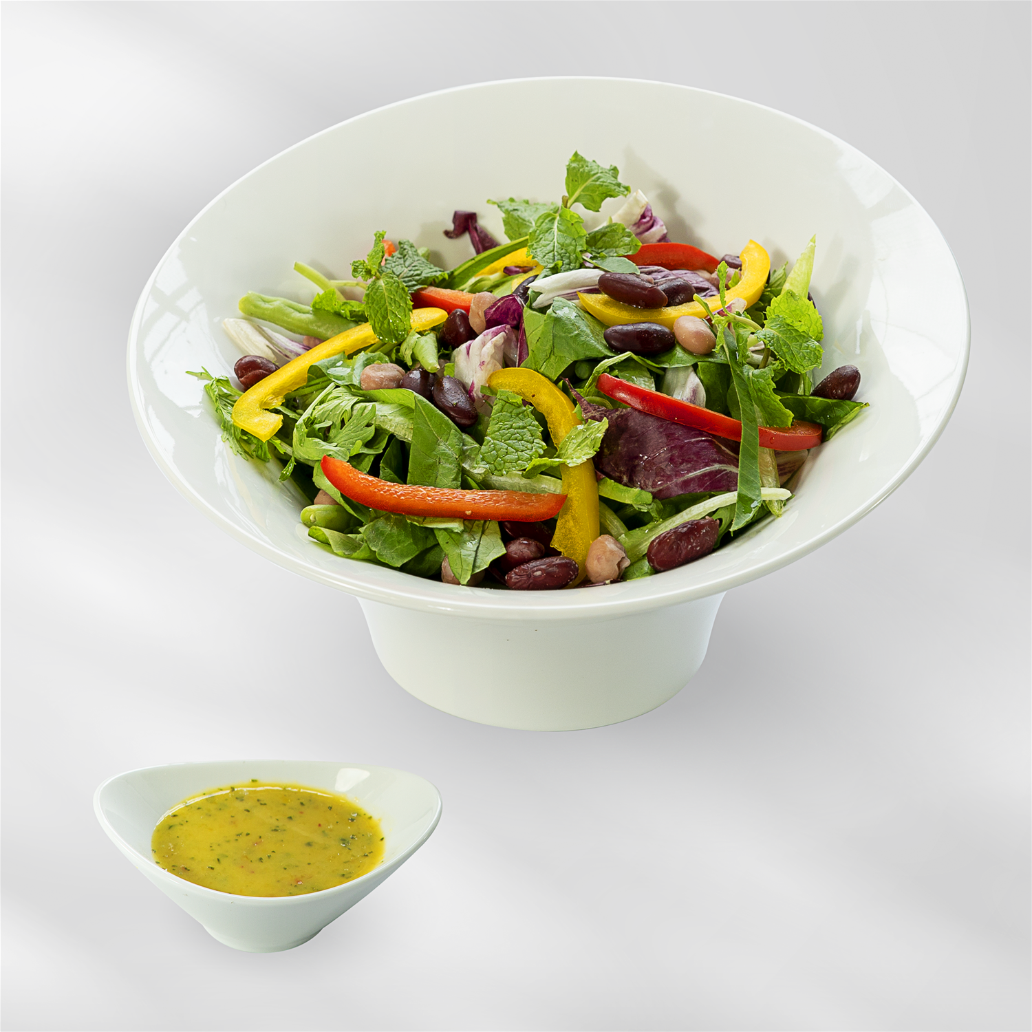 Salad trộn dầu giấm trứng luộc 